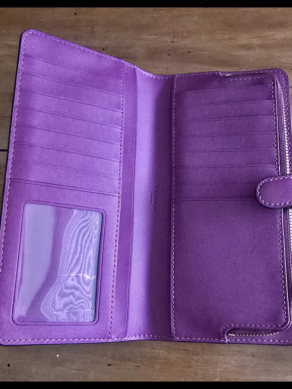Coach Purple Skinny Wallet - Picture 5 of 7